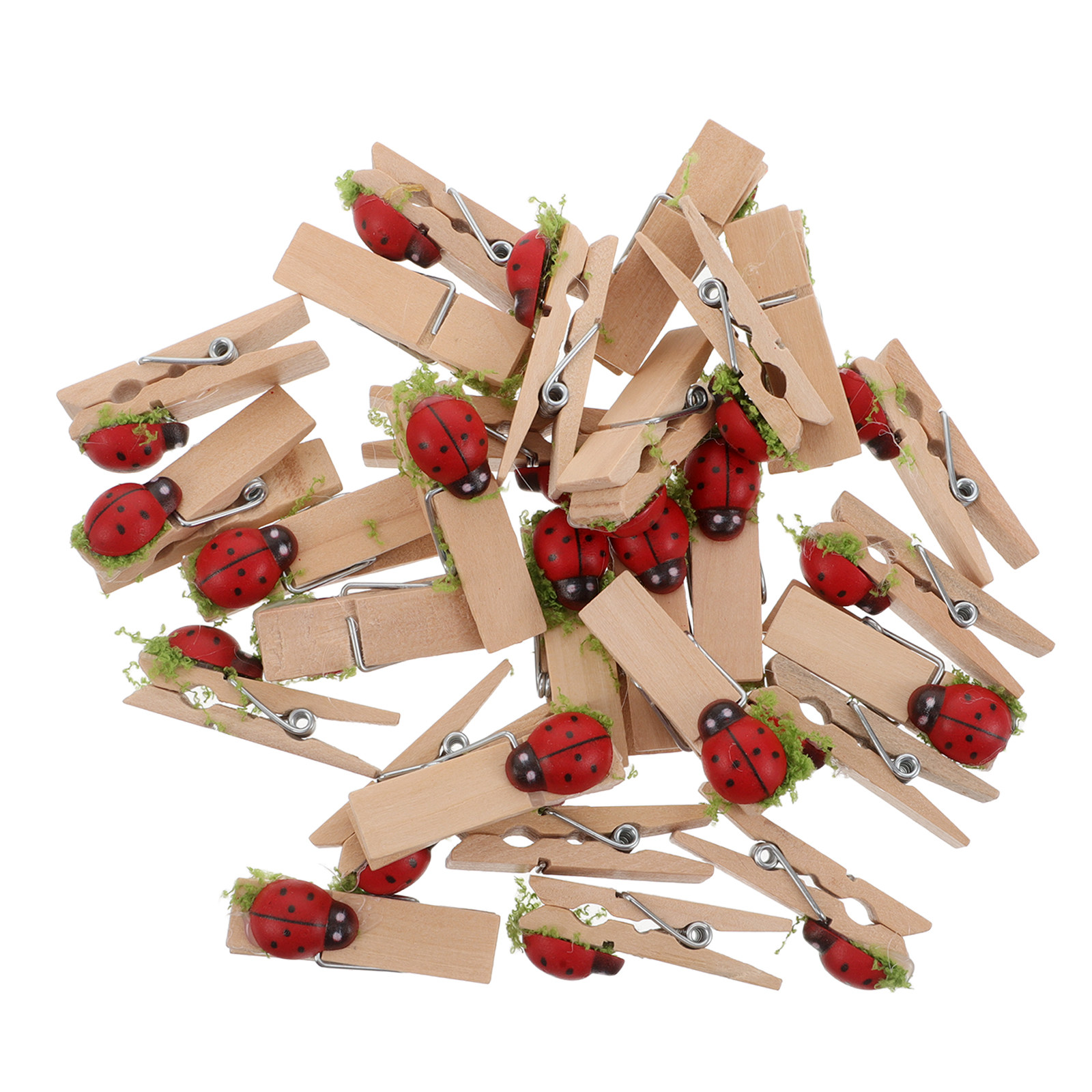 40Pcs Cartoon Wooden Clips Min - Embellishments For Scrapbooking recension och pris