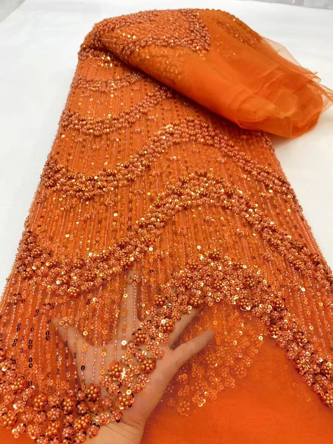 2025 Latest Hot Sale New High- - Crystal Mesh Fabric recension och pris